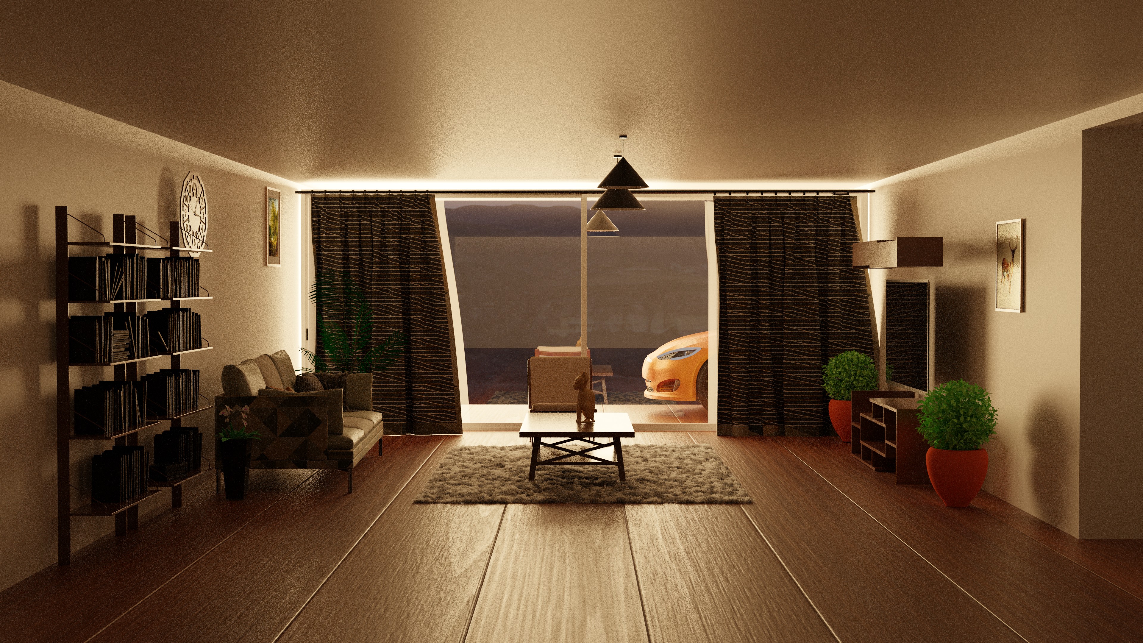 Living Room Lighting Preview